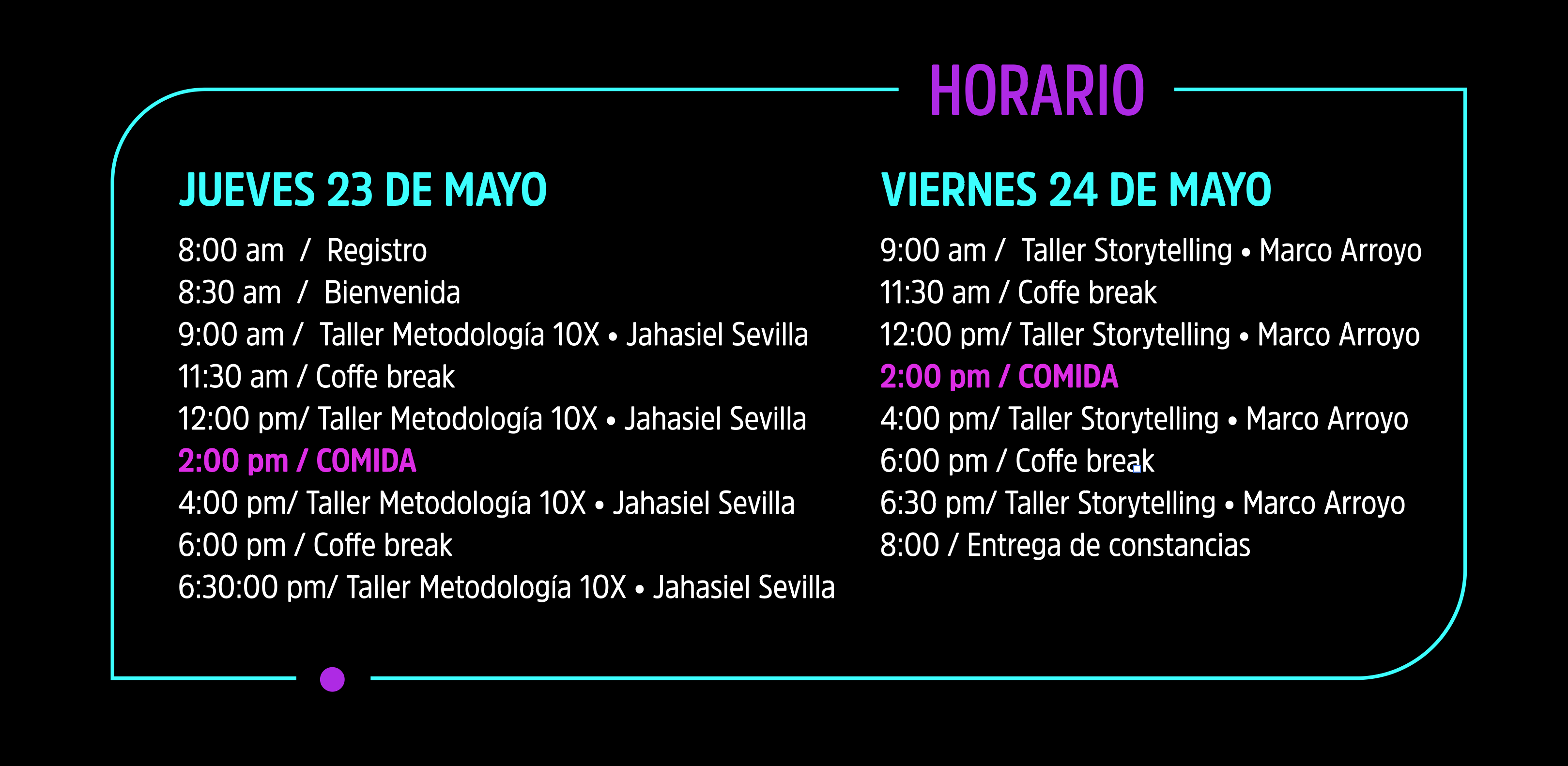 horario